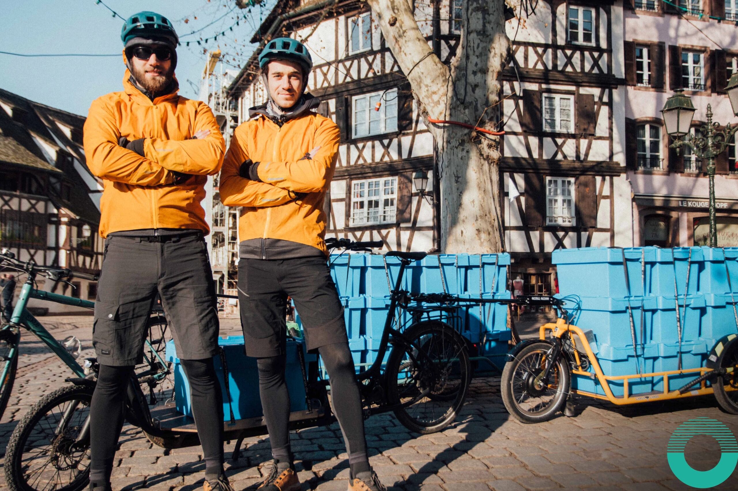 SIKLE collecte à vélo les déchets organiques des professionnels à Strasbourg.